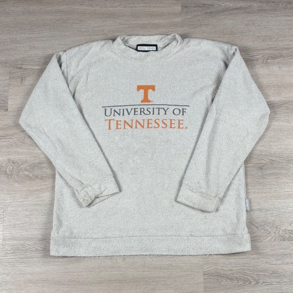 Woolly Threads Pullover Sweater Women XL Gray University of Tennessee